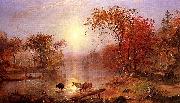 Albert Bierstadt Indian Summer on the Hudson River oil painting